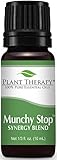 Plant Therapy Munchy Stop Synergy Essential Oil Blend. 100% Pure, Undiluted, Therapeutic Grade Essential Oils. 10 ml (1/3 oz).