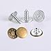 40 Sets 17mm Jeans Button Tack Buttons Metal Replacement Kit with Storage Box, 2 Styles, Bronze
