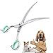 LovinPet Pet Grooming Scissors Professional Dog Cat Grooming Shears With Round Blunt Tip Stainless Steel, Dog Curved Scissors for Grooming Cats Dogs Grooming Tools With Comb
