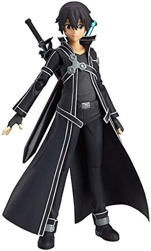 Live anime Sword -Art Online: Kirito Action Figure Cartoon Character Model - Toy Model - Desktop Decoration Collection with Weapon - 14 cm high