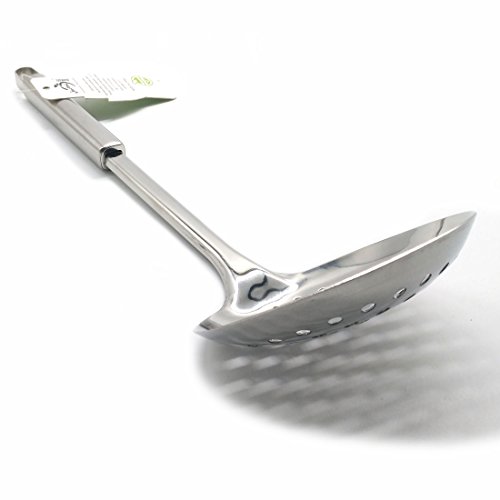 Kitchen Skimmer Slotted Spoon, Stainless Steel Slotted Spoon, 13" - Thumbnail 7