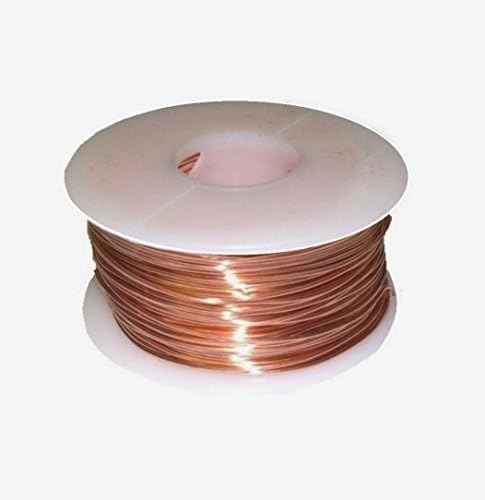 20 Ga Round Copper Wire 315 Ft 1LB. Spool (Half Hard) Pack Of 1 New