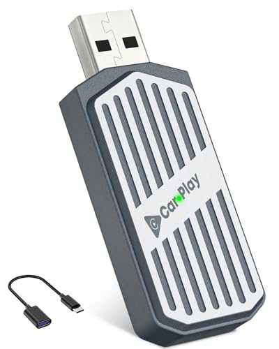 Adaptador Wireless CarPlay e Android Auto Stage LinkFree, Compatível Apenas com Veículos com CarPlay Original via Cabo, Converte CarPlay com Fio em Sem Fio, Plug & Play USB-C/USB