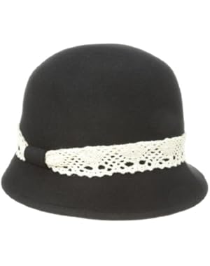 Women's Felt Lace Lurex Cloche Hat