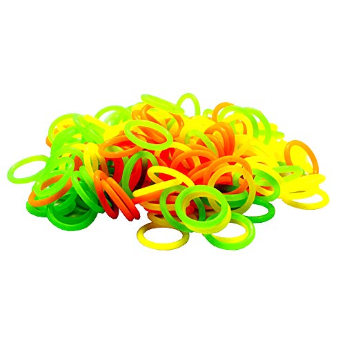 ZXUEZHENG 150 Pack Elasticity Silicone Soft Stitch Ring Markers for Knitting Crochet Etc, (Large Size for Needle Sizes 9-15, Orange, Yellow, Green) - Thumbnail 7