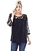 Allora Betsy Red Couture Women's Plus Size Lace Knit Tunic Top