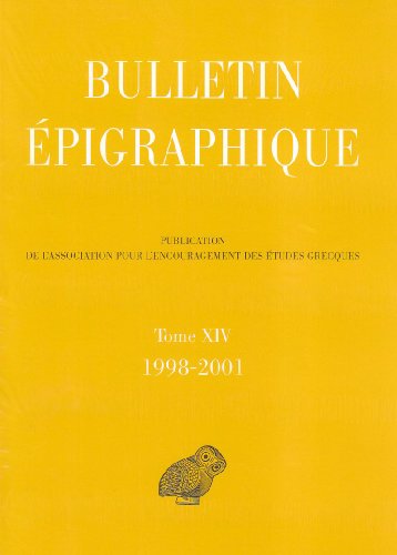 Bulletin épigraphique