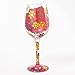 Designs by Lolita “Love My Daughter” Hand-painted Artisan Wine Glass, 15 oz.