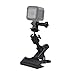 Universal Phone/Camera Holder with Flexible Gooseneck and Strong Clamp - for Mobile Photography, Vlogs, Videos, GPS, etc. - Ball and Socket - Tripod Mount (Clamp for Action/Compact Camera)