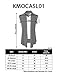 H2H Men's Shawl Collar Sleeveless Cardigan with No Button Black US L/Asia XL (KMOCASL01)