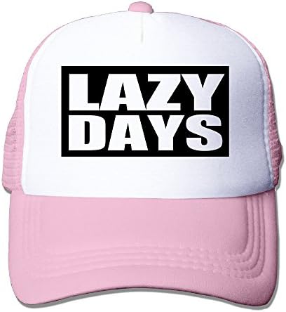 YoupE Lazy Days Outdoor Mesh Hat Running Sanpback Cap Hat Adjustable Pink