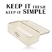 AllGreen Vintage Bread-Box Container for Kitchen Decor Stainless Steel Metal Bread Bins Retro Cream for Kitchen Counter Dry Food Storage, Including Free Butter Dish, and Serving eBook Store Bread Loaf