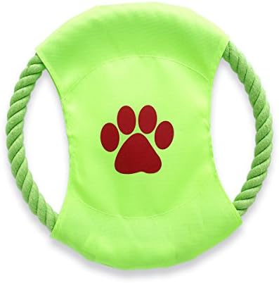 Toys for dogs Pet Dog Frisbee Flying Discs Outdoor Training Chew Bite Toy Braided Cotton Rope Ring'