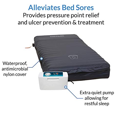 MedMattress Air 3000 Bed Sore Treatment Air Mattress - Alternating Pressure Medical Mattress for Hospital Beds - Pressure Ulcer Prevention and Treatment for HomeCare