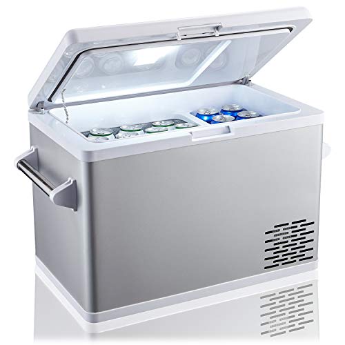 Ausranvik 45 Quart (42L) Portable Fridge for Car Freezer, 12/24V DC