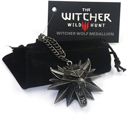 witcher Medallion Wolf Hunt 3 Original Assistant Witcher 3 Mens Necklace – Pendant Necklace With Gift Bag – Day