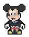 PDP Pixel Pals Kingdom Hearts Mickey Collectible Lighted Figure, 878-056-NA-MICK - Not Machine Specific