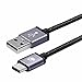 Braided USB Type C Cable, BlitzWolf 3ft Reversible USB 2.0 to USB-C Data and Charger Cord for Nexus 5X 6P, OnePlus 2, Nokia N1, Xiaomi 4C, Zuk Z1, Apple Macbook (3.3ft Black)