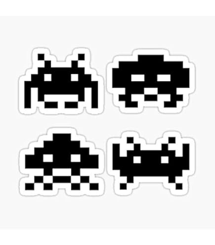 Amazon.com - Reflective Space Invaders Alien Black Window Outdoor