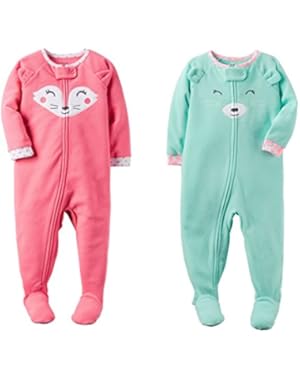 Baby Girls Fleece Pajamas Two Piece Set