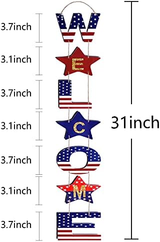 Patriotic DIY 4th of July Wreath Decoration with American Flag - Indoor/Outdoor Décor