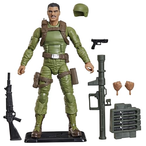 G.I. Joe Classified Series Retro Cardback Rafael “Zap” Melendez, Collectible 6 Inch Action Figure with 12 Accessories