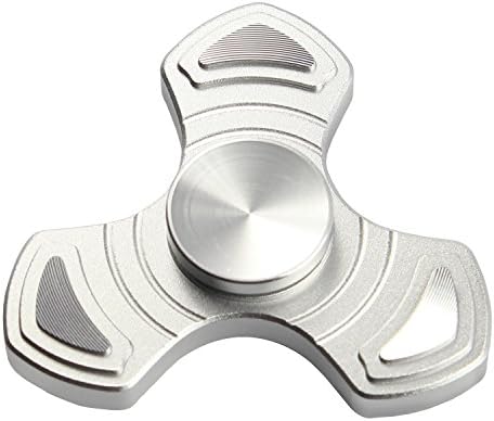 Spin Noble Hand Spinner, Fidget Spinner High Speed Premium Metal EDC Fidget Toys Stress and Anxiety Relief Toy, Fun Toy for Adults and Children (Silver)