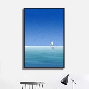 Framed Canvas Wall Art for Living Room, Bedroom Minimalistic Landscape XII Canvas Prints for Home Decoration Ready to Hang - 16x24 inches