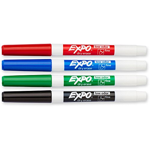 Expo Fine Tip Dry Erase Markers (5-Pack) - Image 3