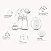 Breast Pump Electric Double Breastpumps Safe Milk Storage Bottle Dual Control Milk Suction and Breast Massager Breast Care For Breastfeeding