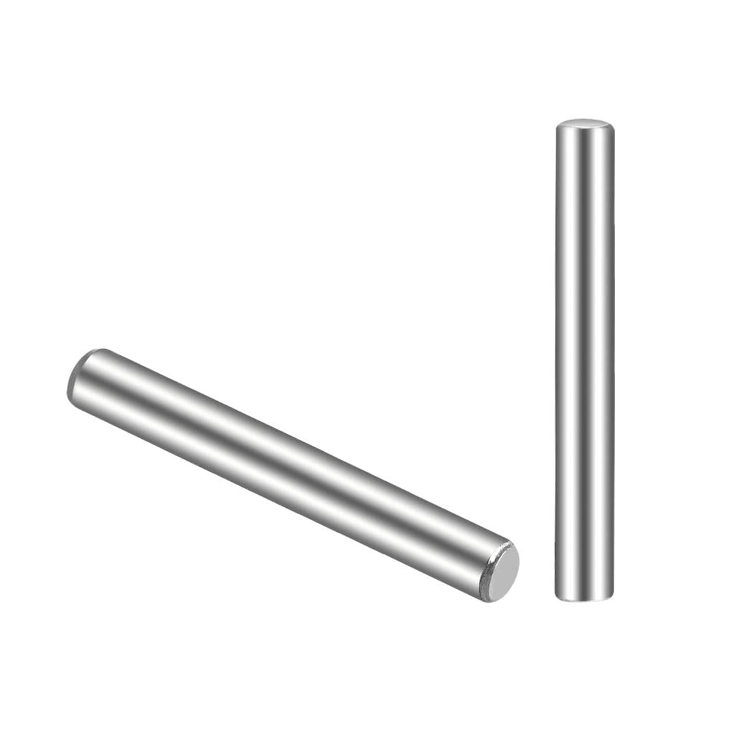 Unifizz 100Pcs 2.5 x 20mm Dowel Pin 304 Stainless Steel Shelf Pegs Support Shelves Silver Tone