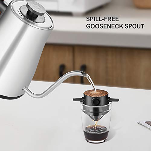 Stariver Electric Gooseneck Kettle, 1.2L Electric Tea Kettle, Pour Over