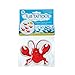 SlipX Solutions Adhesive Bath Treads, Lobster Tub Tattoos, Non-Slip Traction to Bathtubs, Showers & Other Slippery Spots (Kid Friendly, 5 Pieces, Reliable Grip)
