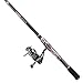 PLUSINNO Fishing Rod and Reel Combos - Carbon Fiber Telescopic Fishing Pole - Spinning Reel 12 +1 Shielded Bearings Stainless Steel BB (Full Kit with Carrier Bag, 1.8M 5.91FT)