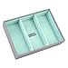 Stackers Dove Grey & Mint Classic Medium Jewellery Box Watch/Accessories Layer