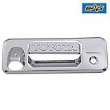 E-Autogrilles Triple Chrome Plated ABS Taillight Cover with Camera Hole for 14-16 Toyota Tundra (64-0523)