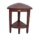 Decoteak New- Oasis Fully Assembled Teak Corner Shower Bench with Shelf- Shower Sitting, Storage, Saving Foot Rest primary
