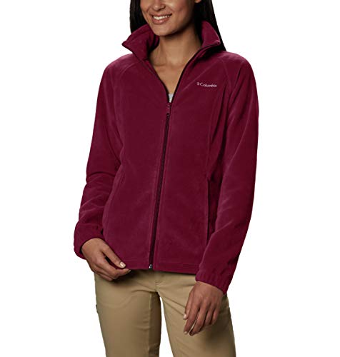 Columbia Women's Benton Springs Full Zip Jacket, Soft Fleece with Classic Fit, Rich Wine, Small