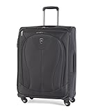 Atlantic Luggage Ultra Lite 3 25 Inch Expandable Spinner, Black, One Size