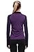AmeSport Women's Workout Track Jacket Half Zipper Pullover Long Sleeve Yoga Running Shirt With Thumb Hole