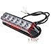 Favson 6 LED Strobe Lights for Trucks Cars Van with Super Bright White&Yellow Emergency Flasher(4 pcs) (4pcs)