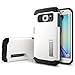 Spigen Slim Armor Galaxy S6 Edge Case with Kickstand and Air Cushion Technology and Hybrid Drop Protection for Galaxy S6 Edge 2015 - Shimmery White