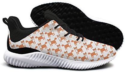IGDLA Fox With Bow Tie Soft Women Shock Absorbing Road Running Shoes