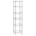 LANGRIA 6-Tier Wire Shelving Unit with Baskets, Storage Organization Utility Rack for Home Kitchen Living Room Bedroom Bathroom Laundry Office, 198 lbs Capacity, Silver