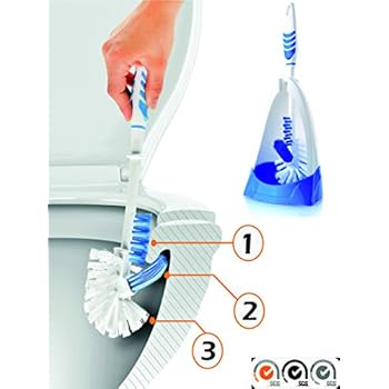 brush under toilet bowl rim clean mr cleaning functioned bristles strong holder easy very