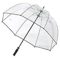 Clear Golf Bubble Umbrella Color: Black Trim