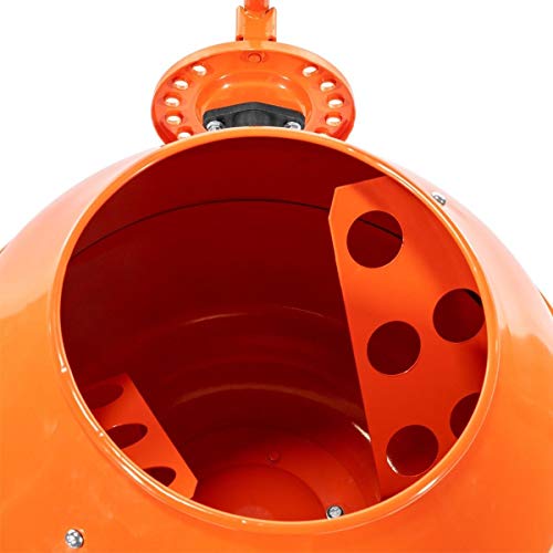 9TRADING Portable 2-1/5cuft Electric Concrete Cement Mixer Barrow Machine Mixing Mortar