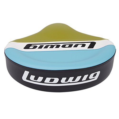 Ludwig Atlas Classic Drum Throne - Saddle, Blue/Olive