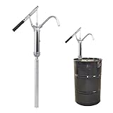 Barrel Pumps, Hand Operated Lever Action Barrel Drum Fuel Transfer Pump Kit Diesel Oil Transfer Extractor with Removable Nozzle