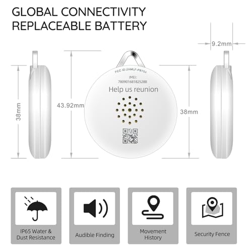LNCOON Mini GPS Tracker for Vehicles Without Subscription Car Locator No Monthly Fee Hidden Device with App Tracking Playback Positioning Frequency Every 5Mins